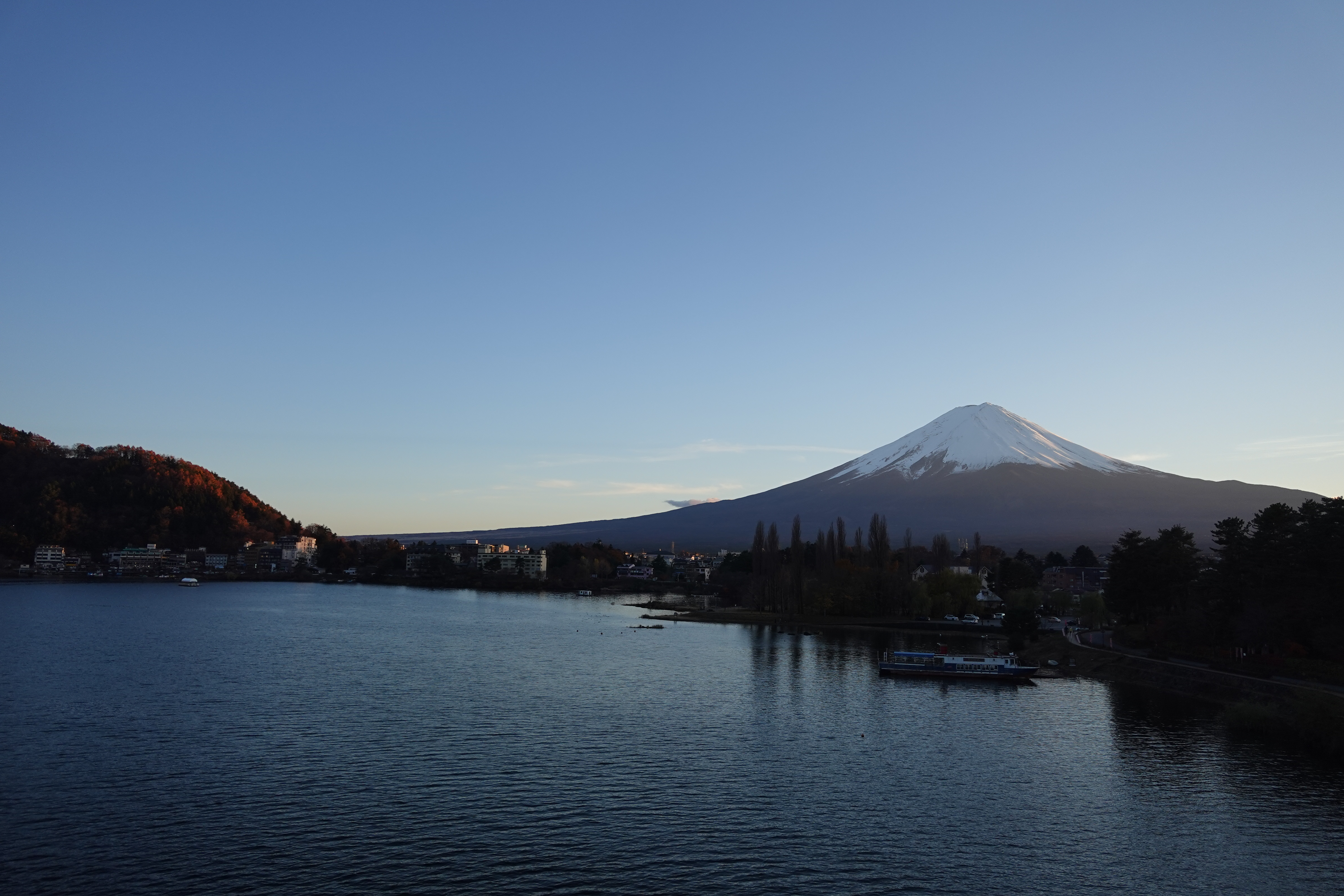 Mount Fuji view from Lake Kawaguchi